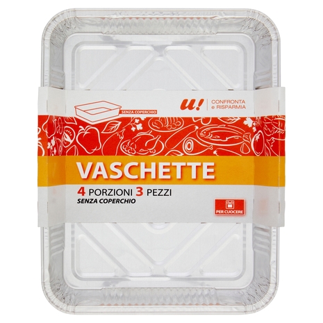 3 Vaschette 4 Porzioni U! Confronta e Risparmia